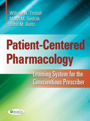 cover image of Patient-Centered Pharmacology Learning System for the Conscientious Prescriber